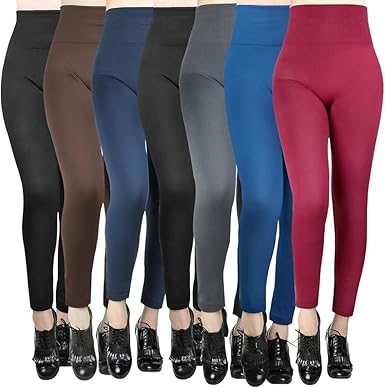 7 Pezzi Leggings Donna Invernali termici